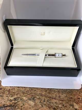 Dunhill 925 Sterling Silver Limit Edition Ballpoint Pen Clock 248/350