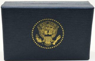 President George W Bush White House Gift Lapel Pin Presentation Box Potus Seal