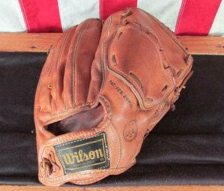 Vintage 1960s Wilson Leather Baseball Glove Fielders Mitt Harmon Killebrew Hof