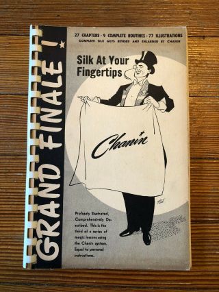 Grand Finale Silk At Your Fingertips Chanin Vtg Magic Trick Magician Book 1950s