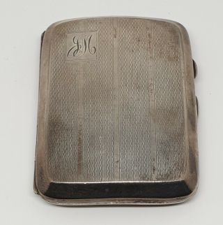 1933 Hallmarked Solid Silver Card Case - S.  Blanckensee & Son Ltd,  Birmingham