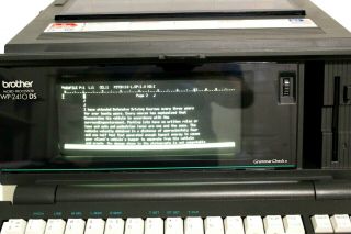 Vintage Brother WP - 2410 DS Word Processor Grammar Checking Electric Typewriter. 2