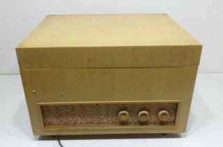 Vintage Webcor Musicale Coronet Record Player Blond Wood Mid Century Modern