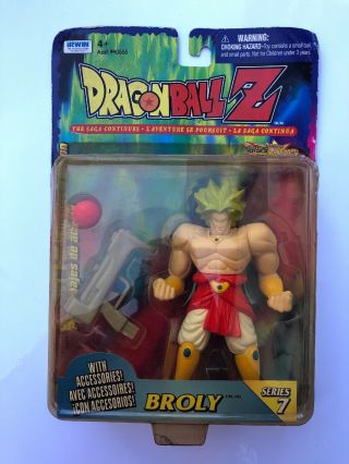 Dragon Ball Z Saiyan Broly Action Figure Irwin 1999 Series 7