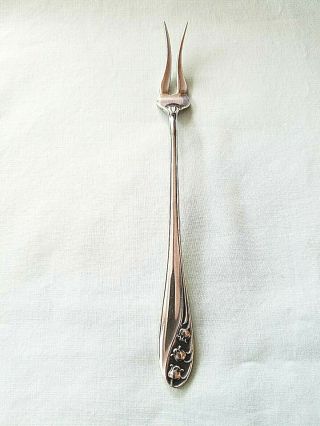 Gorham Lily Of The Valley Two Prong Pickle Fork 5 13/16 " No Mono