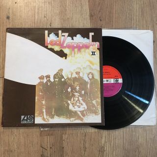 Led Zeppelin Ii 2 1969 Uk Atlantic Plum / Orange Label Vinyl Lp 588198