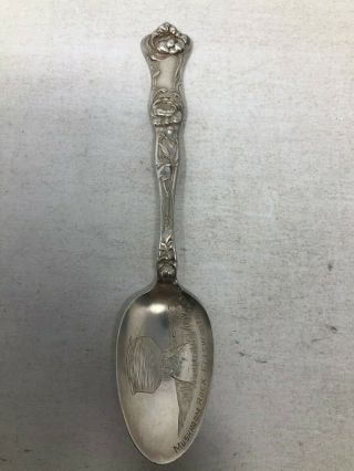 Wallace Sterling Silver Souvenir Spoon Mushroom Rock Ellsworth Kansas
