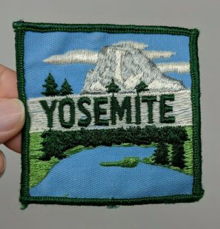 Yosemite National Park Travel Souvenir Embroidered Shirt Jacket Hat Patch Vtg