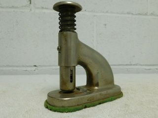Vintage 1920 ' s THE CLIPLESS STAND MACHINE paper fastening device 2