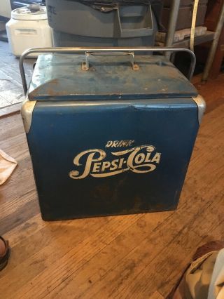 Vintage Metal Pepsi - Cola Cooler