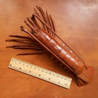 Myochin Muneyuki Japan Jizai Okimono Copper Ebi Lobster Shrimp