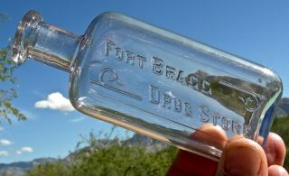 Ca 1900s Ft.  Bragg California (mendocino Co) " Fort Bragg Drug Store " Med Bottle