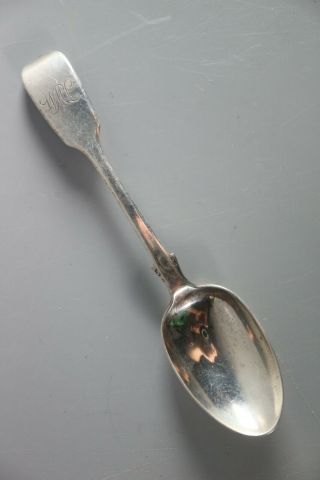 Georgian Antique Sterling Silver Dessert Fiddle Spoon