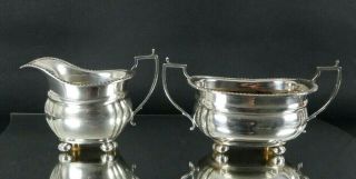 Vintage Silver Plate Sugar Bowl Cream Milk Jug A1 EPNS Adie Brothers England 2