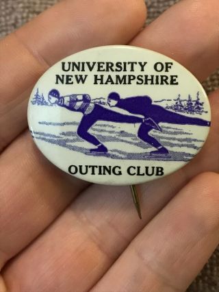 Vintage University Of Hampshire Unh Outing Club Pin St Louis Button Co.  