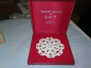 Longaberger Collectors Club Snow Days By Rose 2005 Christmas Ornament