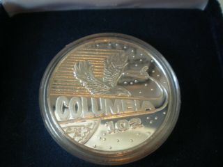 STS - 107 Space Shuttle Columbia with Case and, .  999 Fine Silver Coin,  Bonus 3