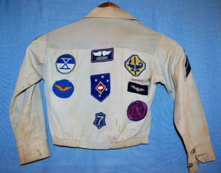 Unique Wwii Boys Ike Jacket With Unit Patches