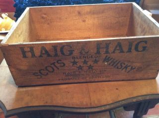 Vintage Haig And Haig Wiskey Crate
