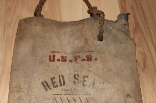 Vtg Antique Red Seal Water Bag U.  S.  Forest Service Denver Colorado Schaefer 2