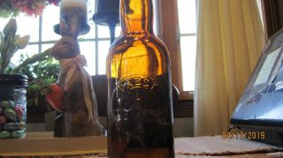 Early Pre Pro Amber 1901 Pabst Beer Buffalo Ny Branch With Label