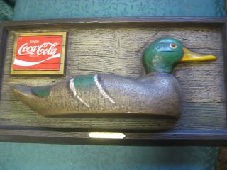 Vintage Coca Cola Mallard Duck Hunting Embosograph Edm Sign Chicago,  Coke Cap