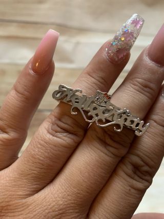 Hello Kitty X Kimora Lee Simmons Sterling Silver Knuckle Ring