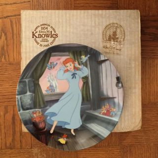 Disney Princess Cinderella Plate Set of 8 Knowles Bradford Exchange,  & Rack 3