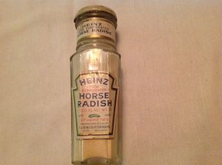 Heinz Horse Radish Vintage Jar,  1930 