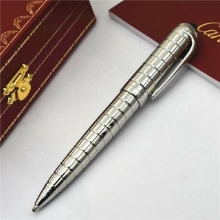 Cartier Panthere Luxury Rollerball Pen Silver Lacquer Gold Plated