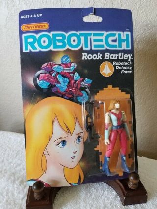 1985 Robotech Rook Bartley Action Figure On Card (matchbox)