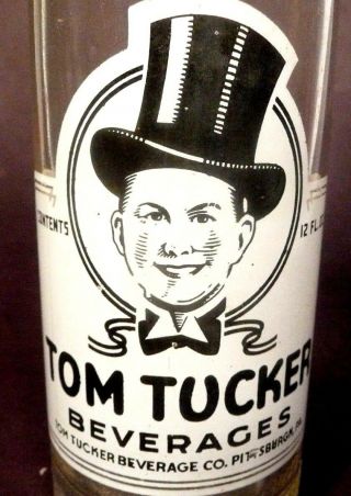 Vintage Acl Soda / Pop Bottle: Tom Tucker Of Pittsburgh,  Pa - 12 Oz Acl