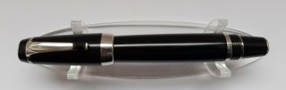 ⭐ Montblanc Boheme Black Gemstone Fountain Pen Black & Palladium 14k Nib ⭐ 2