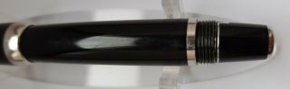 ⭐ Montblanc Boheme Black Gemstone Fountain Pen Black & Palladium 14k Nib ⭐ 3
