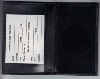 US Marshal Circle - Star Cut - Out Wallet to hold Single ID Card Badge Not 2
