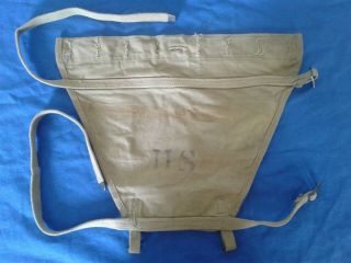 Ww2 Us Army Haversack M1928 Pack Tail Piece Carrier Dated 1942