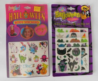 Vintage Lisa Frank Halloween Body & Hair Stickers 2 Packages