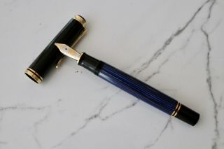 Pelikan M800 Blue Striped Fountain Pen