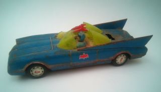 Vintage Batman & Robin Batmobile Lincoln Futura Tin Toy (for Restor. )