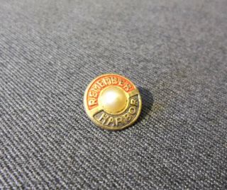 Vintage Wwii Remember Pearl Harbor Sterling Pin