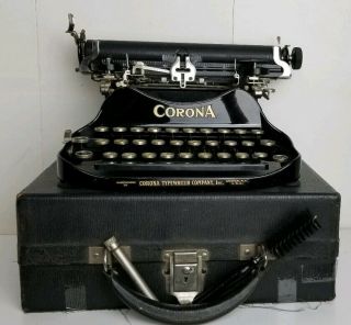 Antique Corona Personal Writing Machine Folding Typewriter