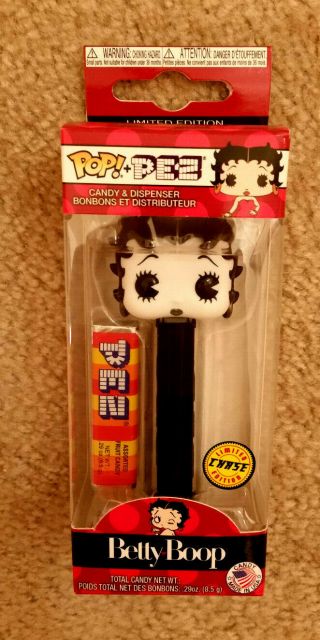 Betty Boop Pop Funko Pez Animation Limited Edition B&w Chase Figure