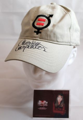 Equality Now Hat,  Signed By Charisma Carpenter,  Star Of Buffy The Vampire Slayer