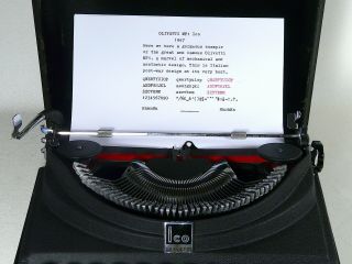 Olivetti Typewriter,  ICO MP1,  1947,  & cosmetic 2