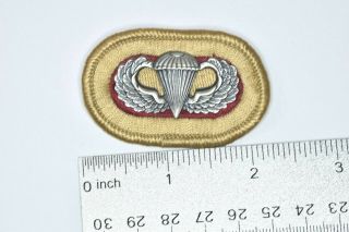 Pristine Authentic Korean War US Army Airborne Jump Wings Parachutist Badge Oval 2