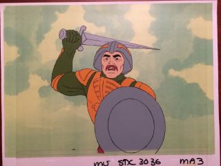 He Man Motu Production Animation Cel Man - At - Arms