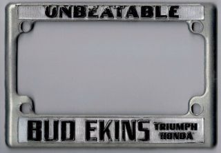 Vintage Bud Ekins Motorcycle California License Plate Frame.