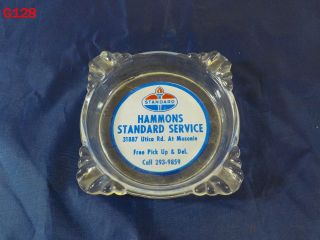 Vintage Standard Oil Of Indiana Hammons Gas Service Station Ashtray Michigan