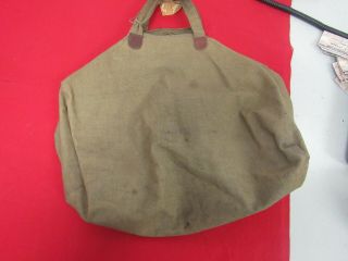 WWII US Army ID ' ed overnight bag for travel on leave and home after the war. 3