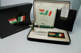 Aurora Bicentennial Of The Birth Italian Flag Fountain Pen.  Limited Edition 303